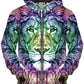 Spirit of the Lion Unisex Zip-Up Hoodie, Glass Prism Studios, | iEDM
