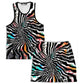Stripped Chaos Men's Tank and Shorts Combos, Glass Prism Studios, | iEDM