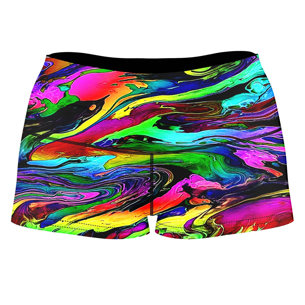 The Mystic River High-Waisted Women's Shorts, Glass Prism Studios, | iEDM