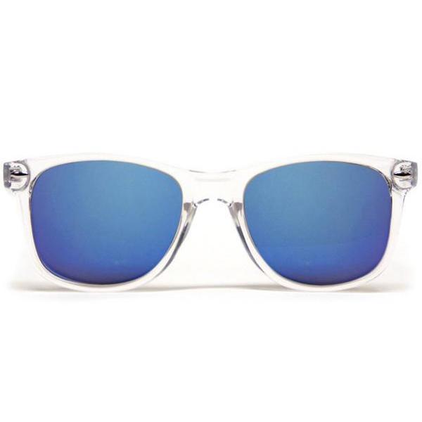 Clear Blue Mirror Diffraction Glasses, Glasses, | iEDM