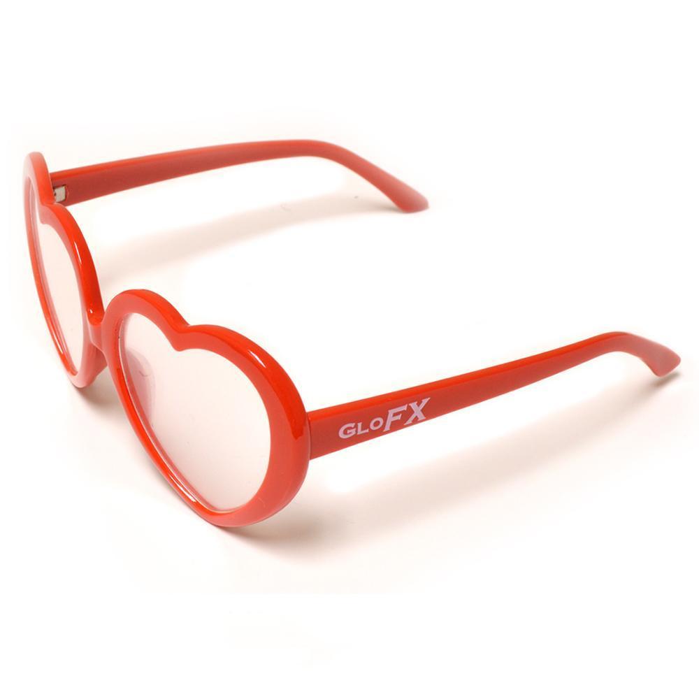 Heart Shaped Diffraction Glasses - Red, Glasses, | iEDM