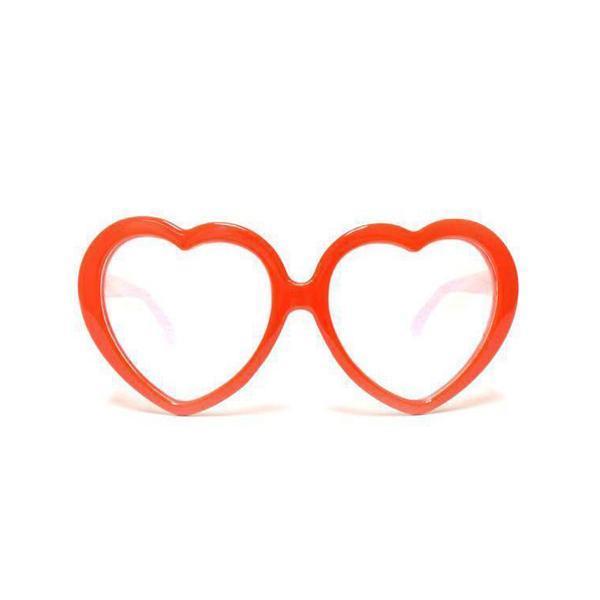 Heart Shaped Diffraction Glasses - Red, Glasses, | iEDM