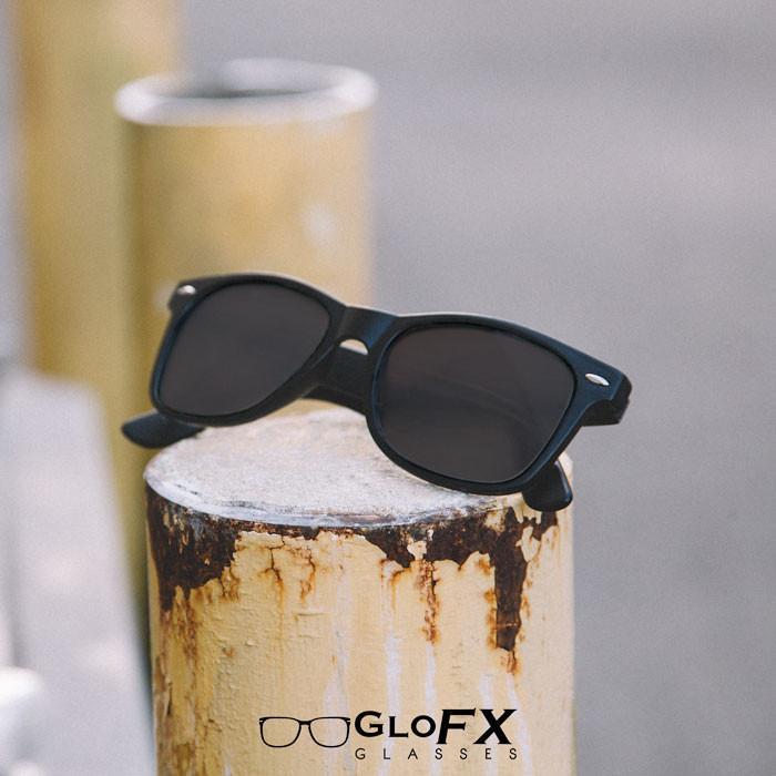 GloFX Diffraction Glasses - Matte Black Tinted