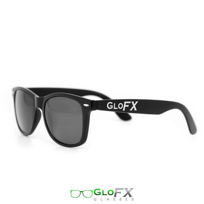 GloFX Diffraction Glasses - Matte Black Tinted