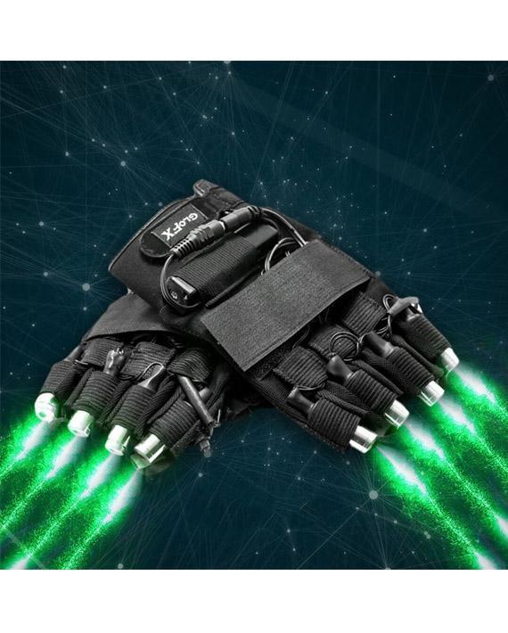 LZR Laser Gloves - Green, GloFX, | iEDM