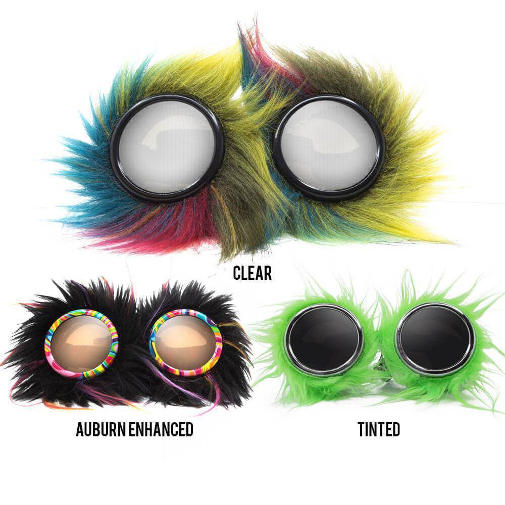 Furry Party Animal Diffraction Goggles, Goggles, | iEDM