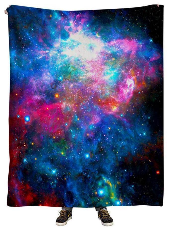 Dazzling Dimensions Plush Blanket, Gratefully Dyed, | iEDM