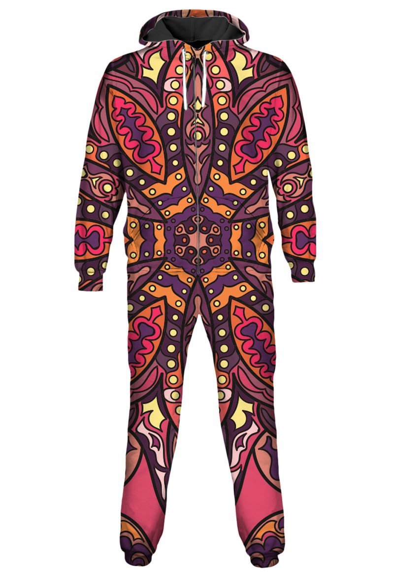 Gratefully Dyed Floral Sunset Onesie - iEDM