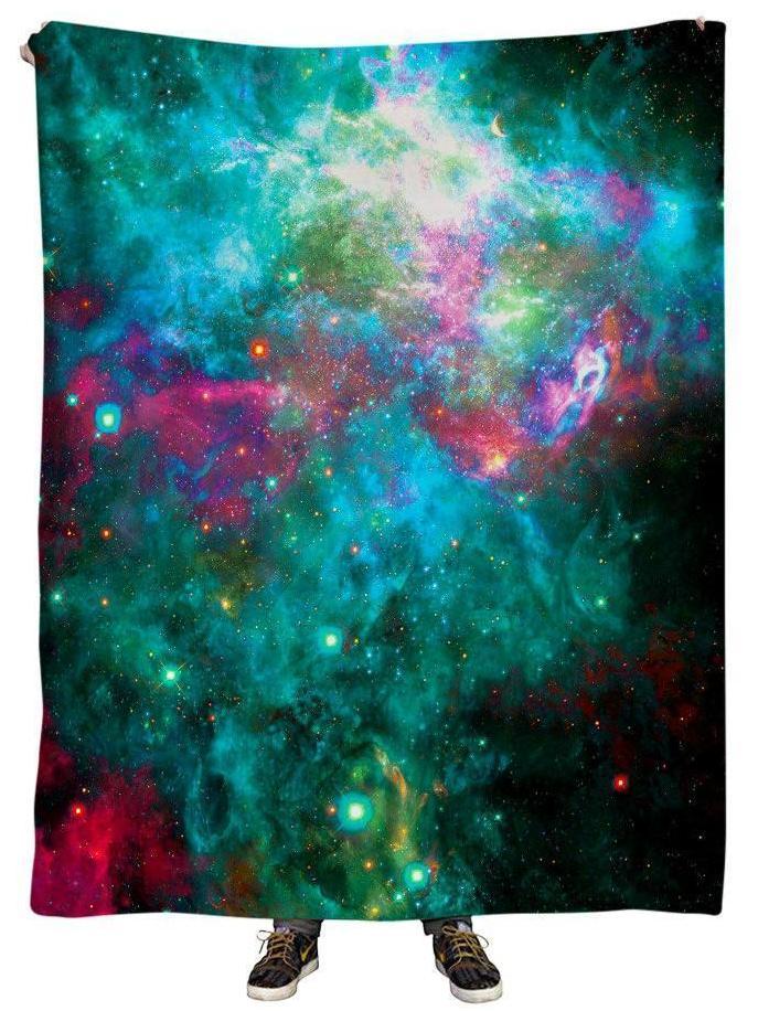 Galactic Transmission Plush Blanket, Gratefully Dyed, | iEDM