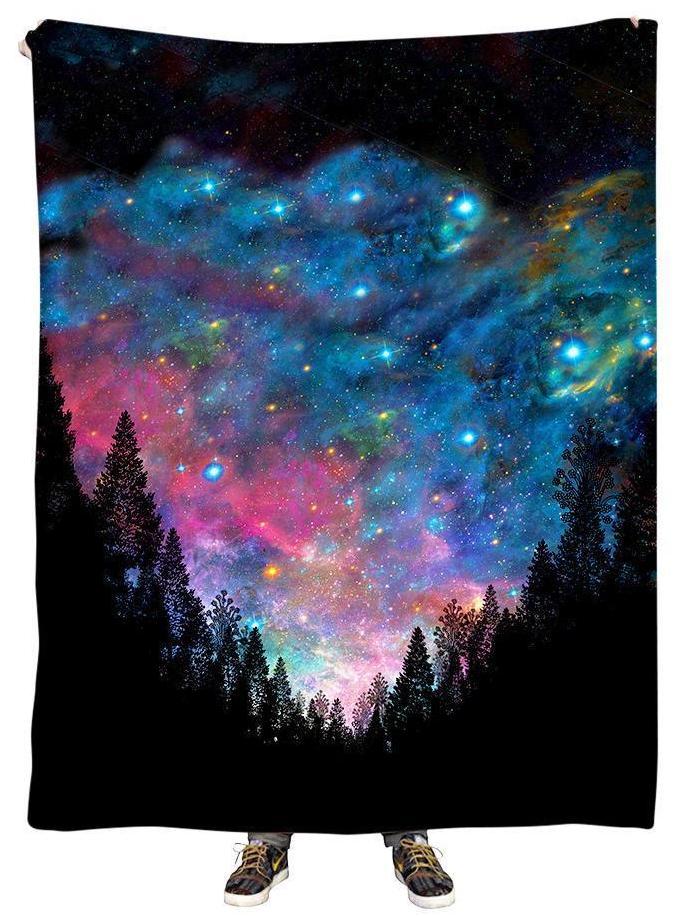 Galactic Valley Plush Blanket, Gratefully Dyed, | iEDM