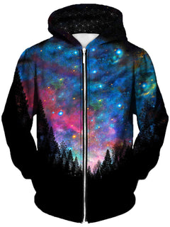 Gratefully Dyed - Galactic Valley Unisex Zip-Up Hoodie