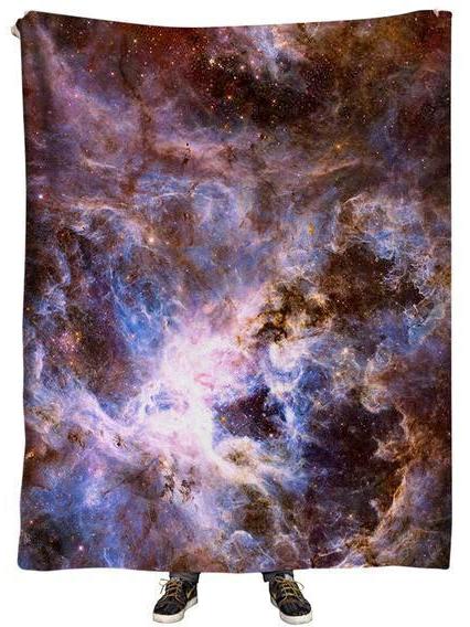 Interstellar Connection Plush Blanket, Gratefully Dyed, | iEDM