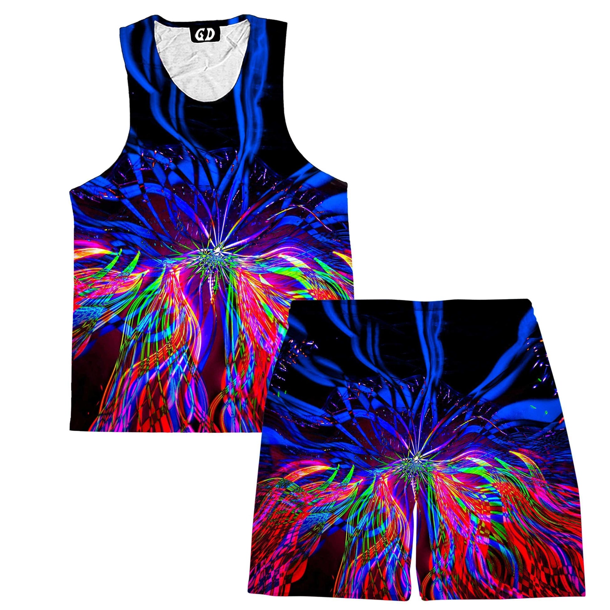 On One Tank and Shorts Combo, Gratefully Dyed, | iEDM