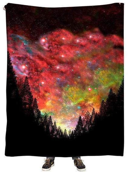 Rasta Woods Plush Blanket, Gratefully Dyed, | iEDM