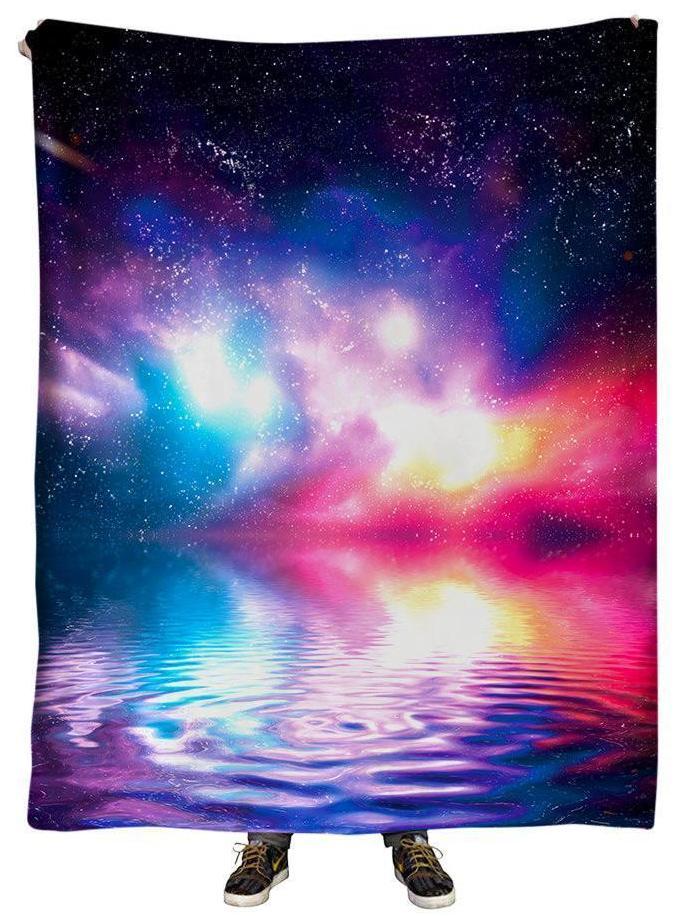 Ripple in Space Plush Blanket, Gratefully Dyed, | iEDM