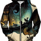 Grieving Canvas Unisex Zip-Up Hoodie, Gratefully Dyed, | iEDM