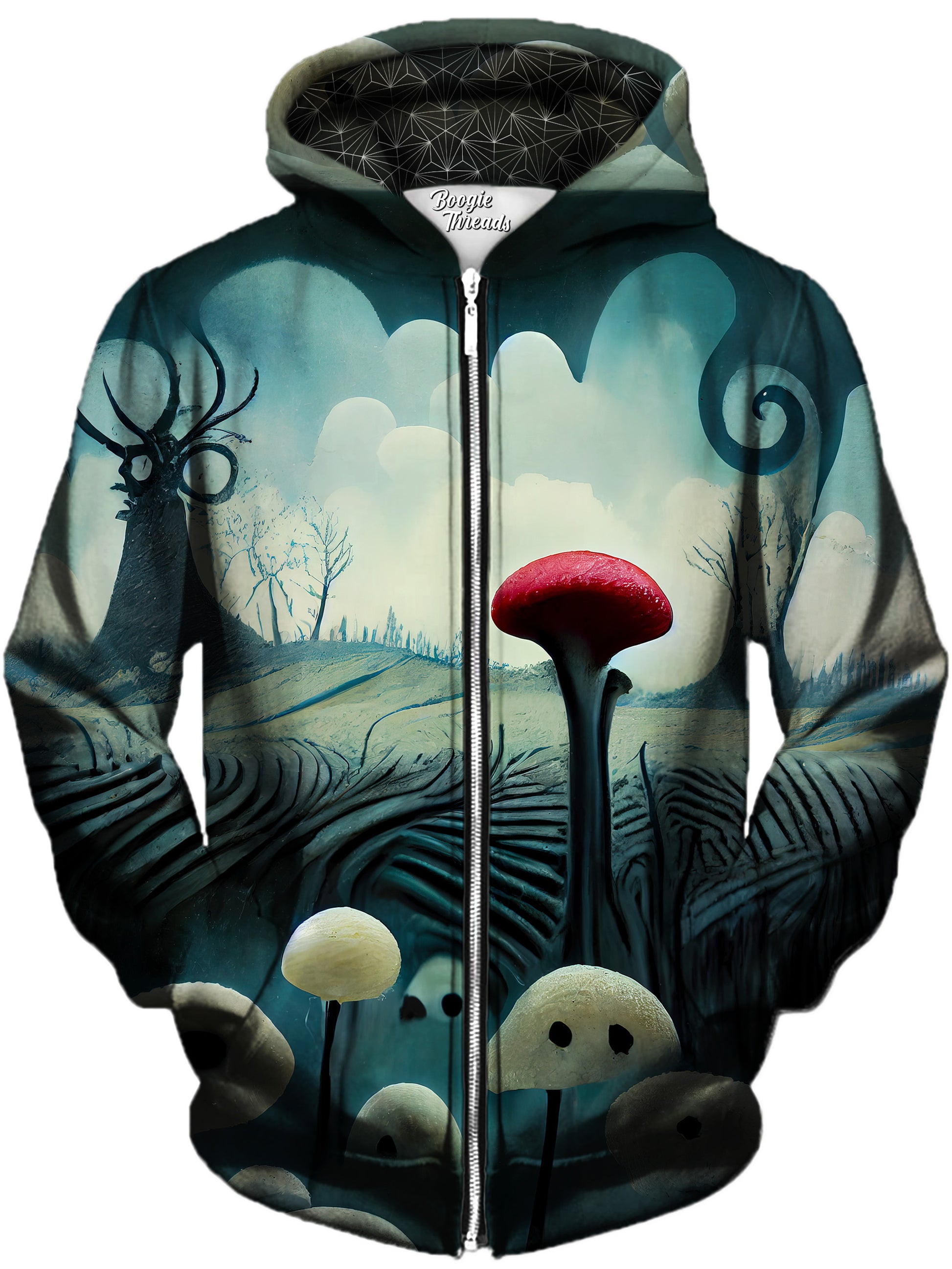Grieving Liberty Unisex Zip-Up Hoodie, Gratefully Dyed, | iEDM
