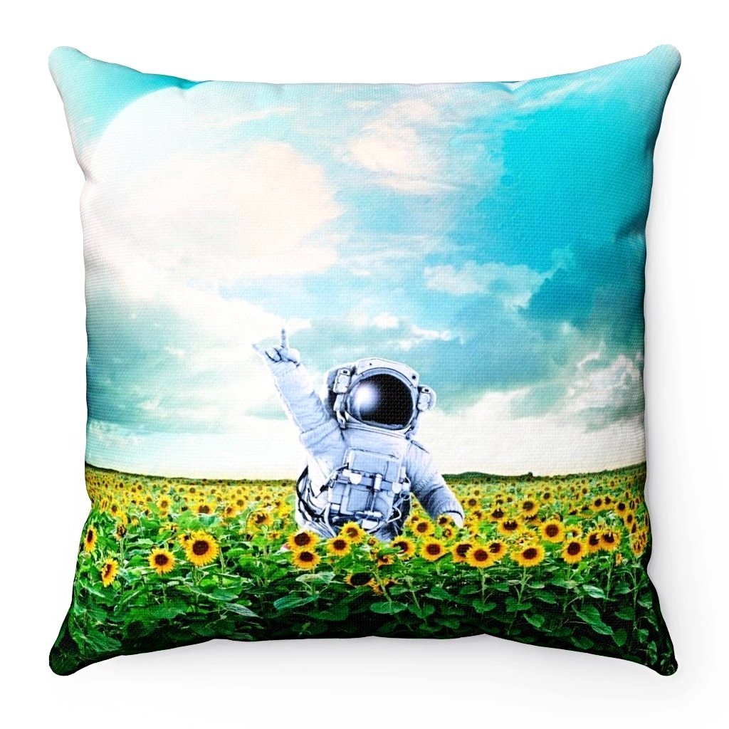 Home Decor Astronaut Flowers  Pillow - iEDM