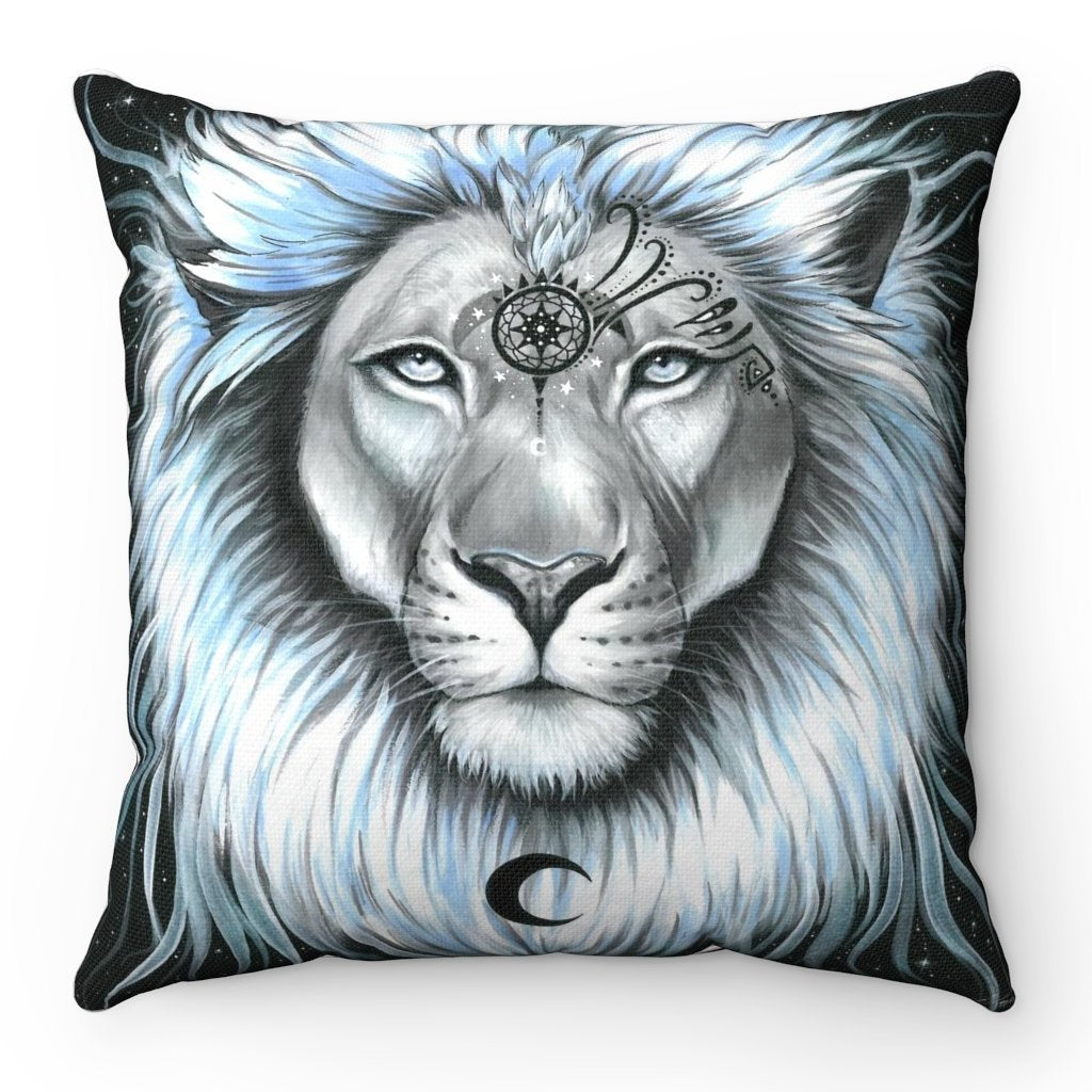 Home Decor Lion Galaxy Square Pillow Case - iEDM