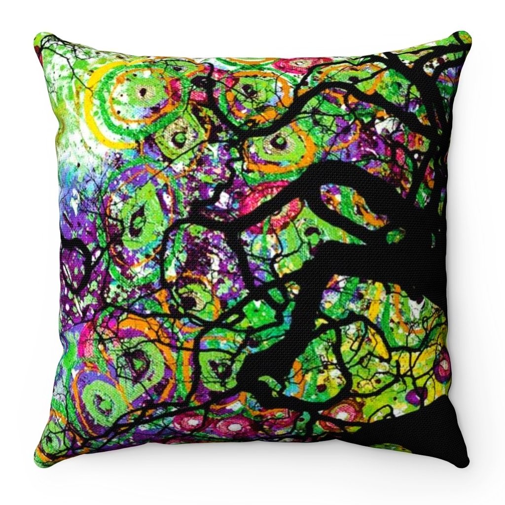 Home Decor Radial Roots Square Pillow Case - iEDM