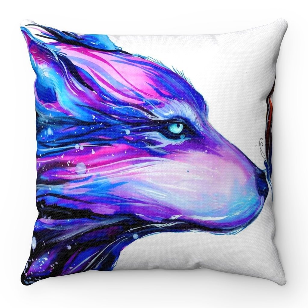 Home Decor Two Galaxies Square Pillow Case - iEDM