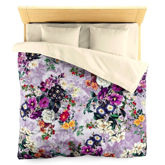 Home Decor Violets Duvet - iEDM