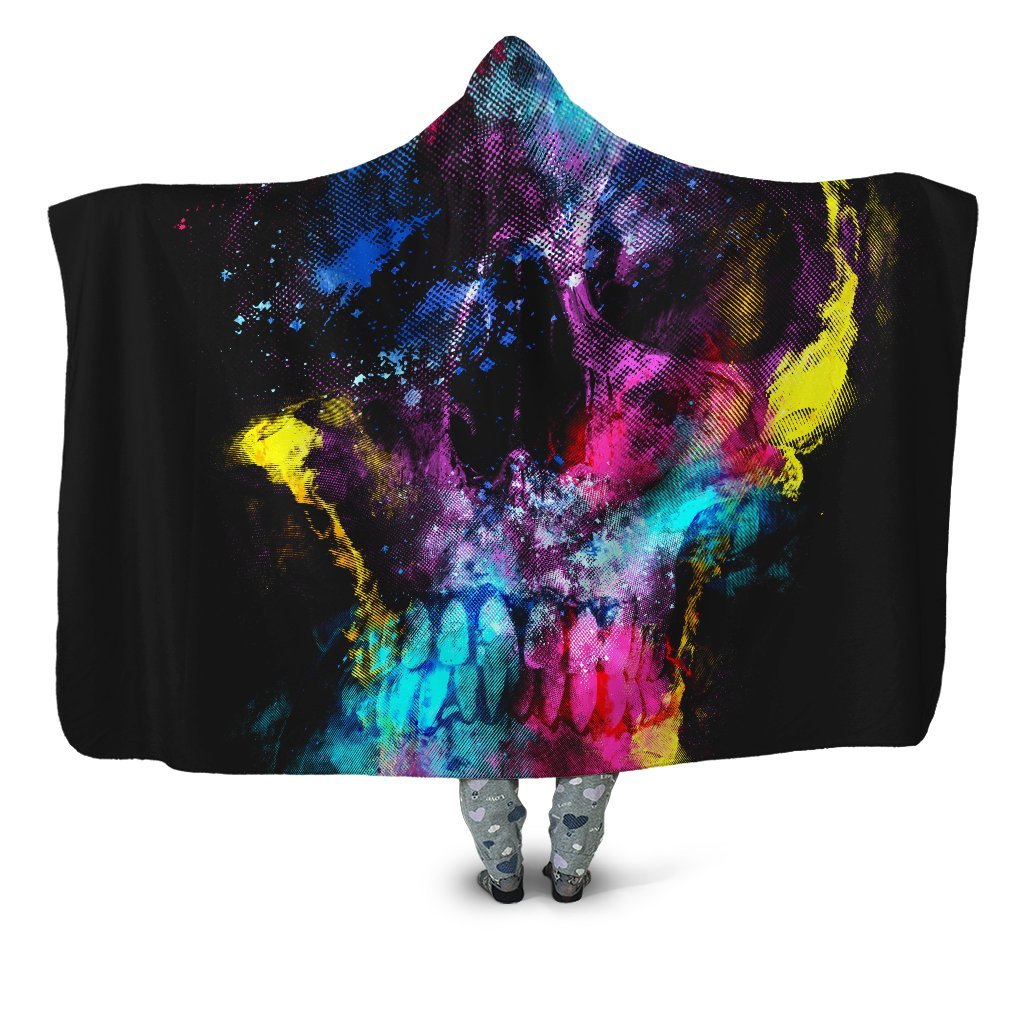 Skull 49 Hooded Blanket, Riza Peker, | iEDM