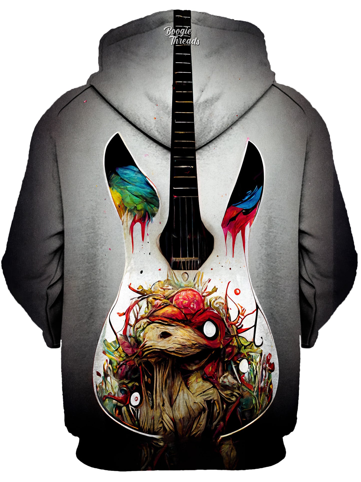 Hypnotic Reaction Unisex Zip-Up Hoodie, Gratefully Dyed, | iEDM