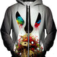 Hypnotic Reaction Unisex Zip-Up Hoodie, Gratefully Dyed, | iEDM