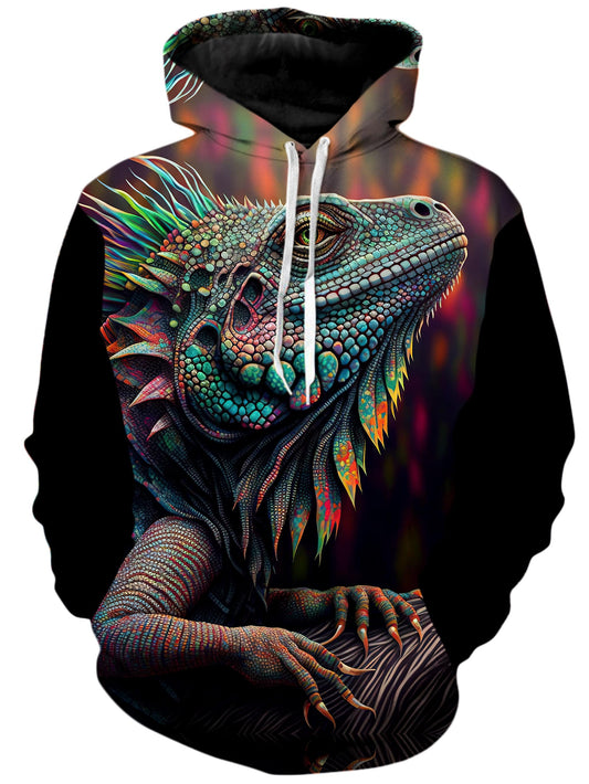 Psychedelic Giant Iguana 2.0 Unisex Hoodie, iEDM, | iEDM