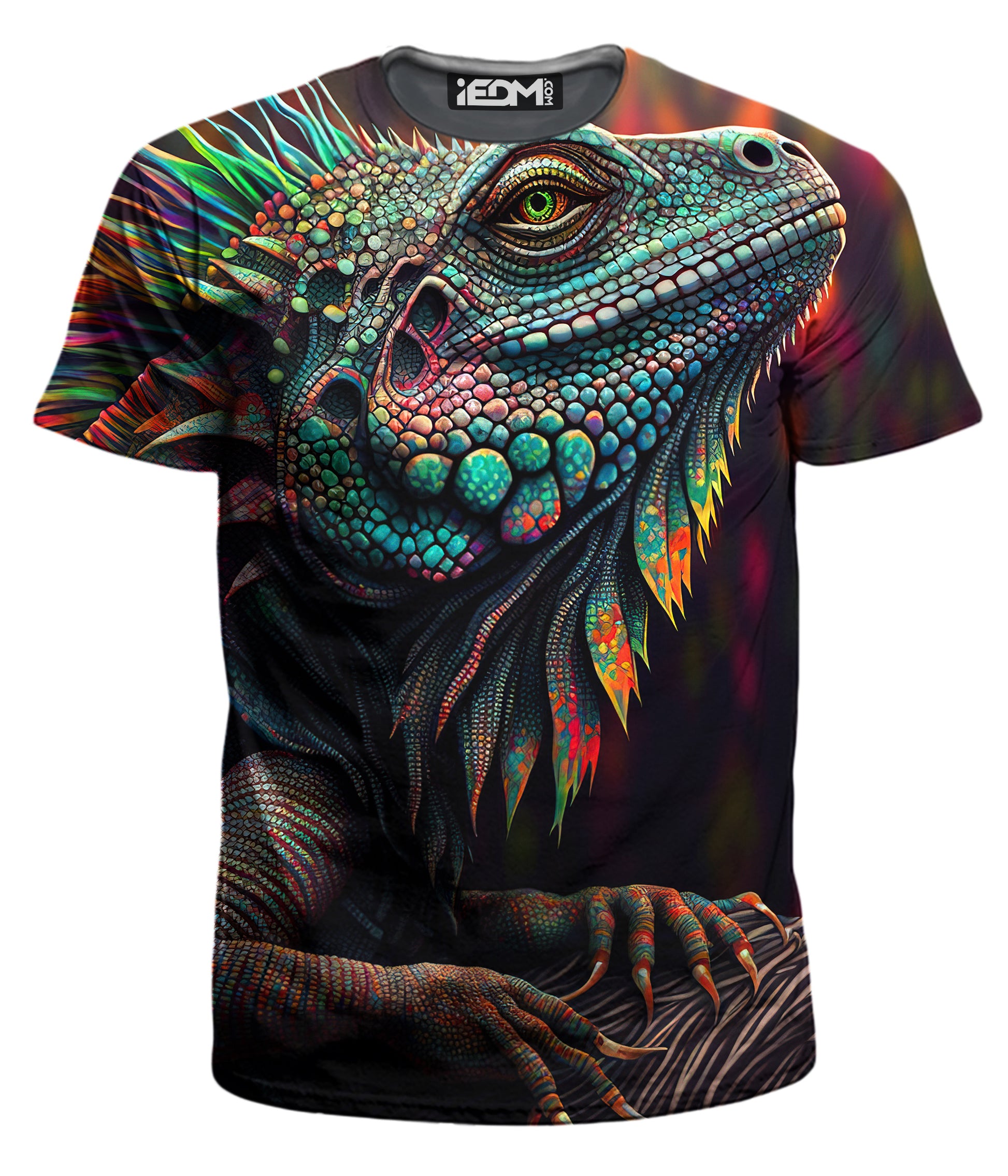 Psychedelic Giant Iguana 2.0 Men's T-Shirt, iEDM, | iEDM