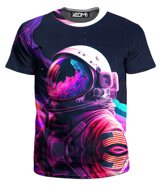 Synthwave Astronaut Men's T-Shirt, iEDM, | iEDM