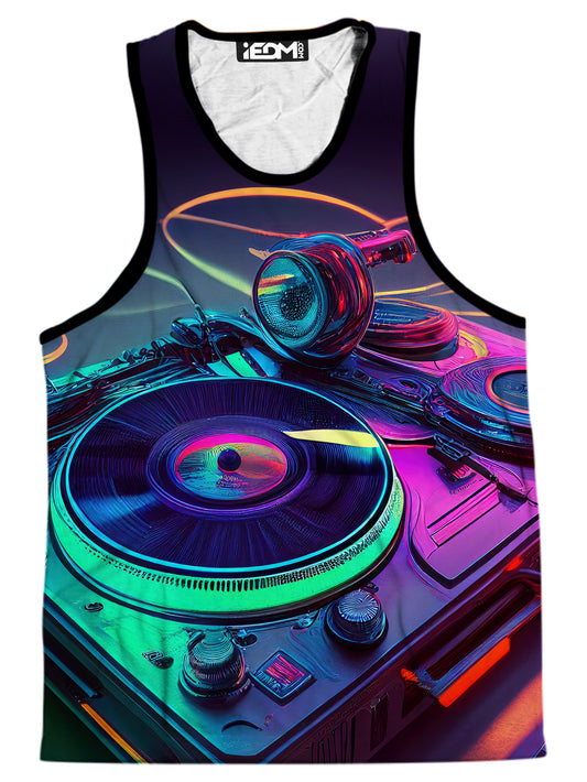 Neon Turntables Men's Tank, iEDM, | iEDM