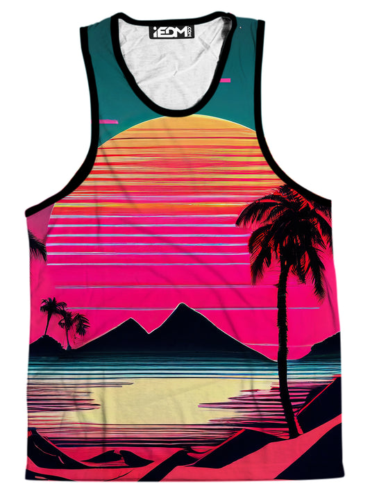 Beach Sunset Men's Tank, iEDM, | iEDM