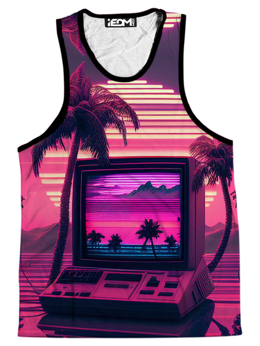 Vapor Palms Trees Men's Tank, iEDM, | iEDM