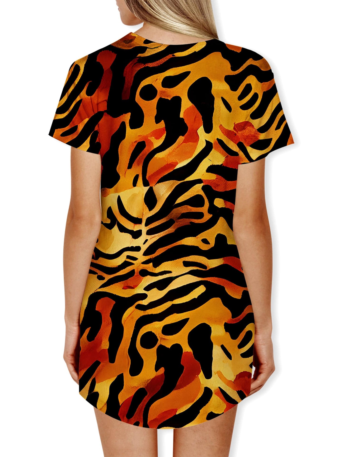 Tiger Camouflage Drop Cut Unisex T-Shirt, iEDM, | iEDM