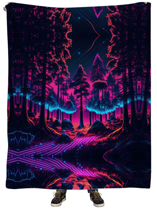 Neon Forest Plush Blanket, iEDM, | iEDM