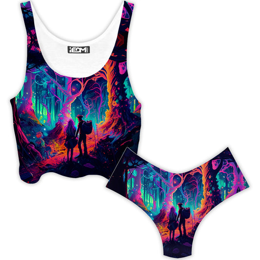 Soulmates Crop Top and Booty Shorts Combo, iEDM, | iEDM