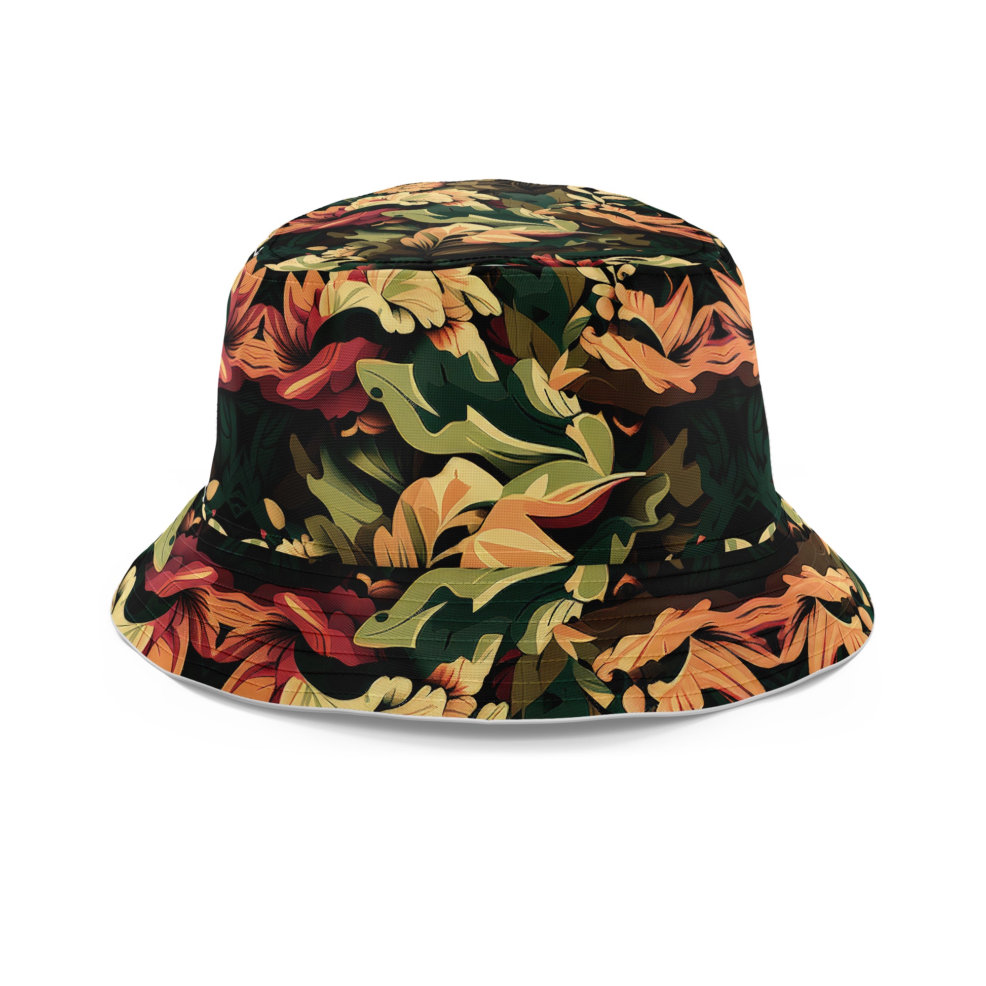 Floral Camo Pattern 01 Bucket Hat, iEDM, | iEDM