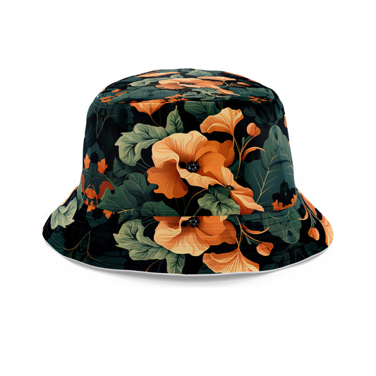 Tangerine Floral Bucket Hat, iEDM, | iEDM