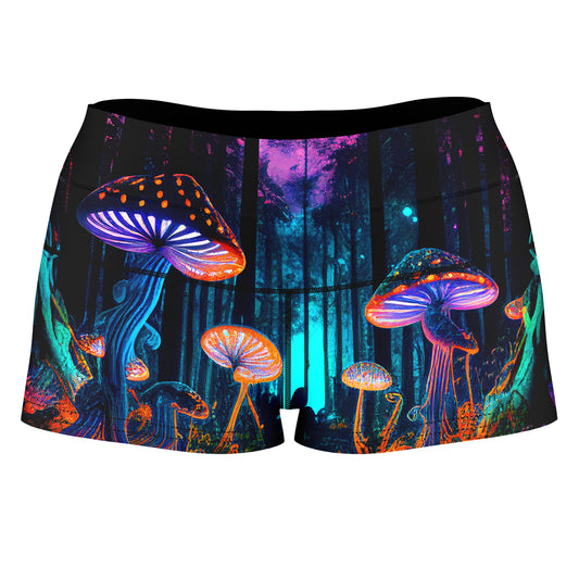 Natures Medicine High-Waisted Women's Shorts, iEDM, | iEDM