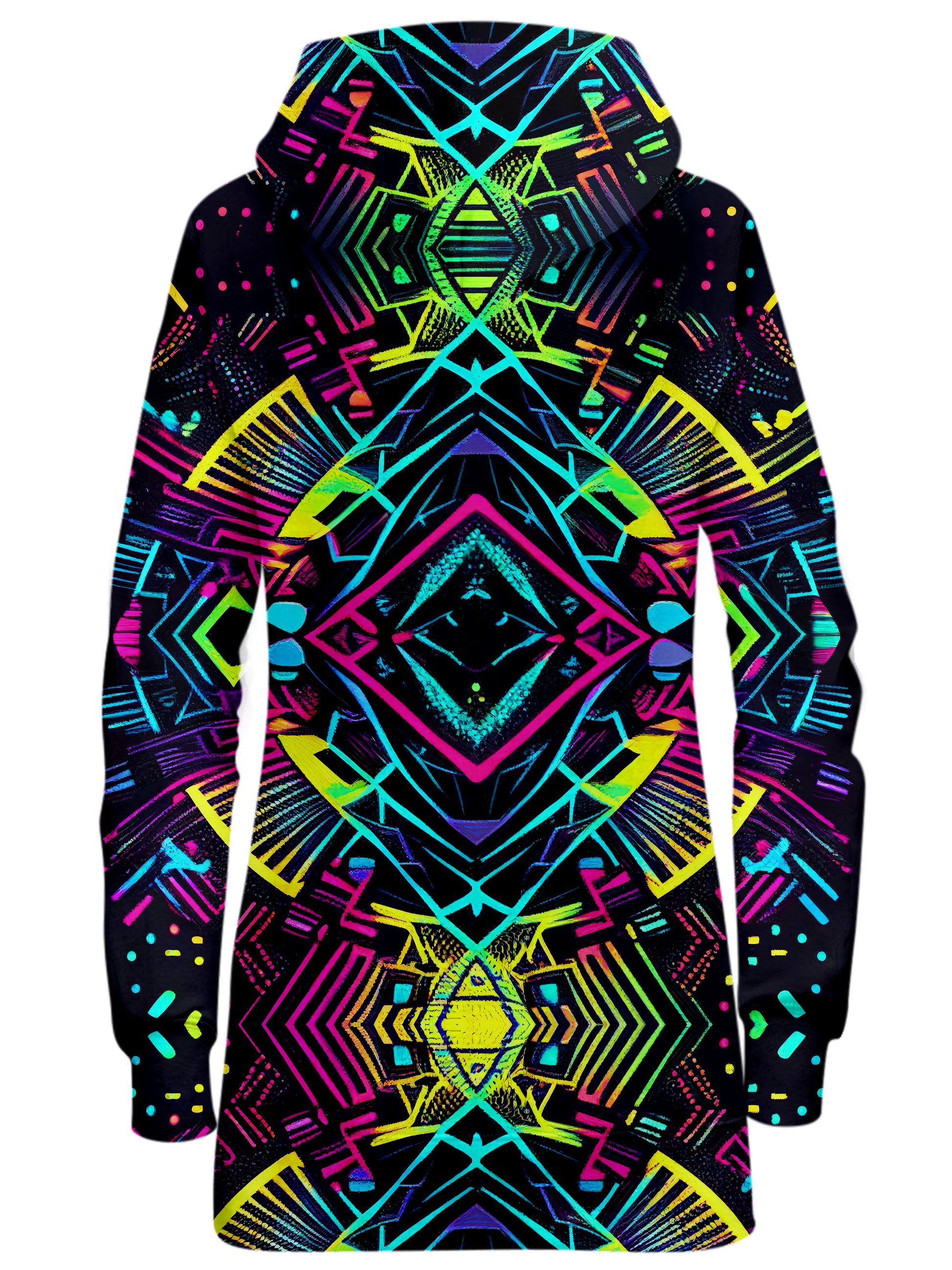 Neon Tribal Hoodie Dress, iEDM, | iEDM