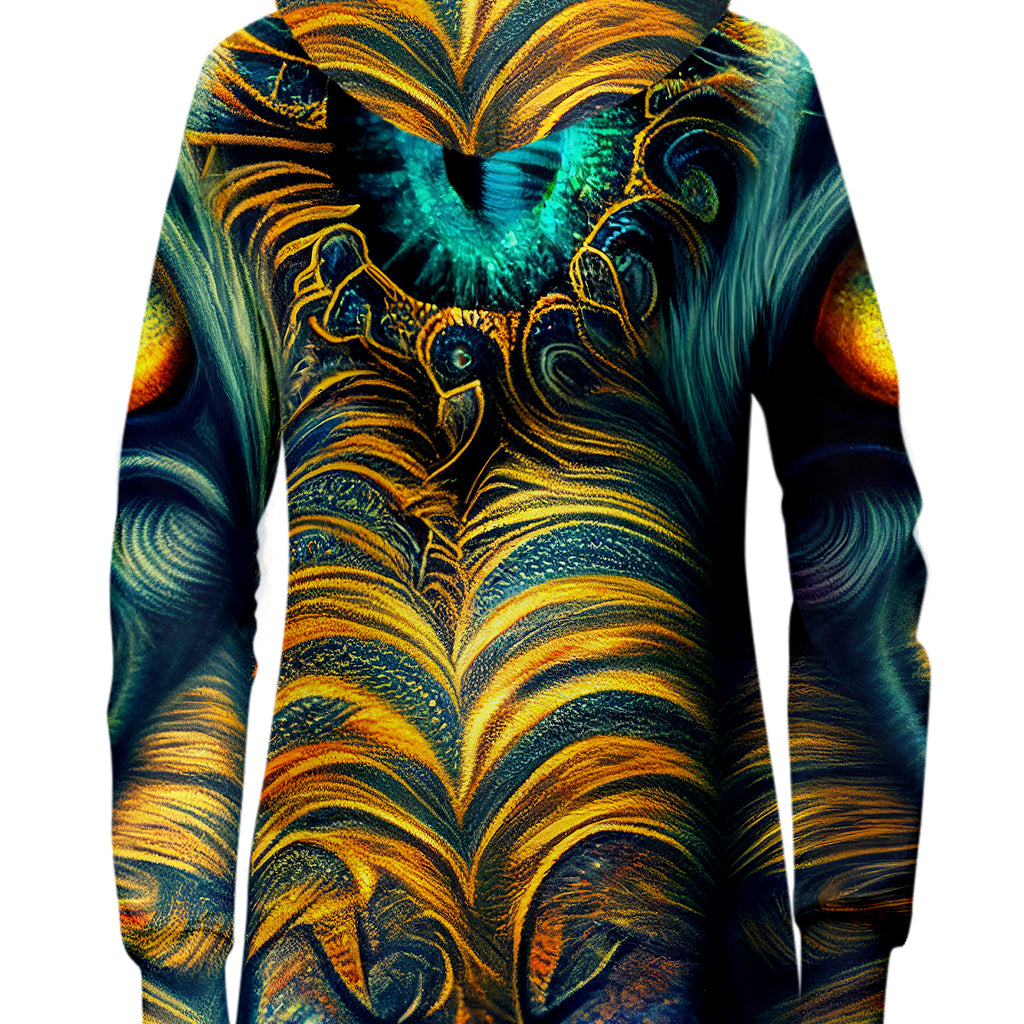 Tiger Eyes Psychedelic Hoodie Dress, iEDM, | iEDM