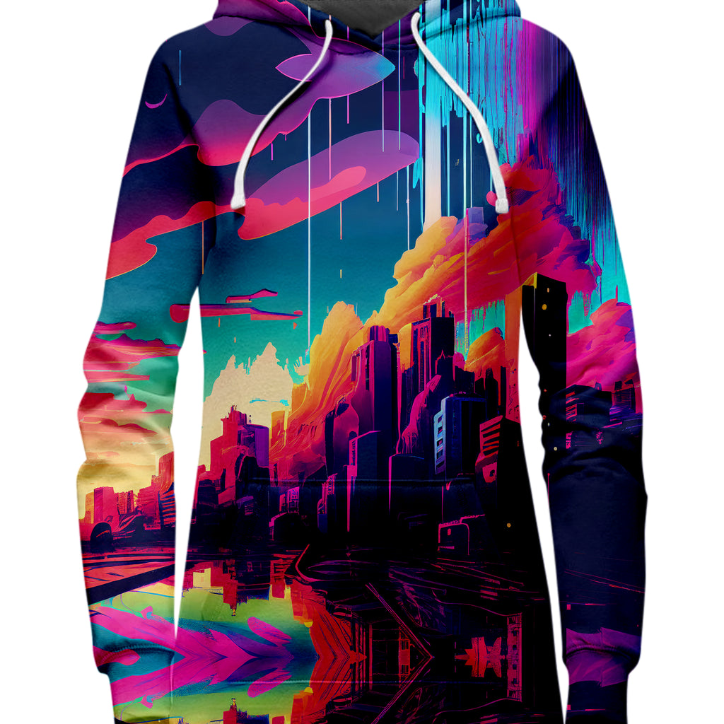 City In The Clouds Hoodie Dress, iEDM, | iEDM