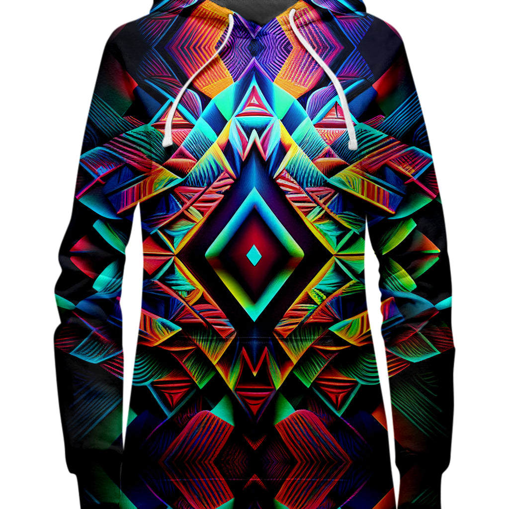 Psychedelic Tribal Hoodie Dress and Leggings Combo, iEDM, | iEDM