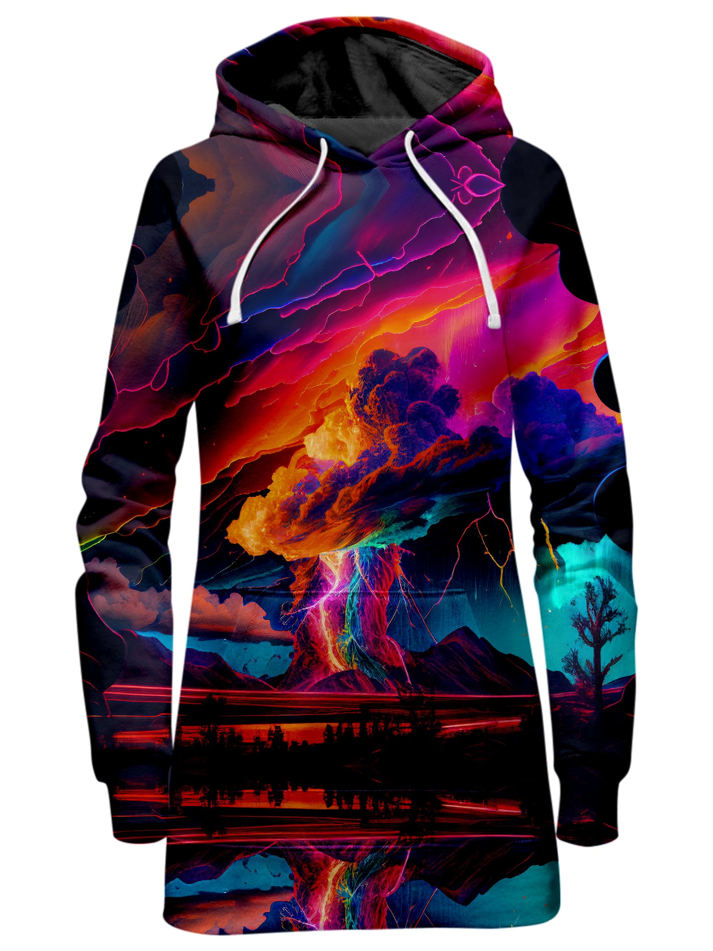 Rainbow Storm Hoodie Dress, iEDM, | iEDM