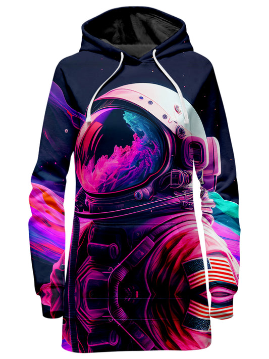 Vaporwave Astronaut 06 Hoodie Dress, iEDM, | iEDM
