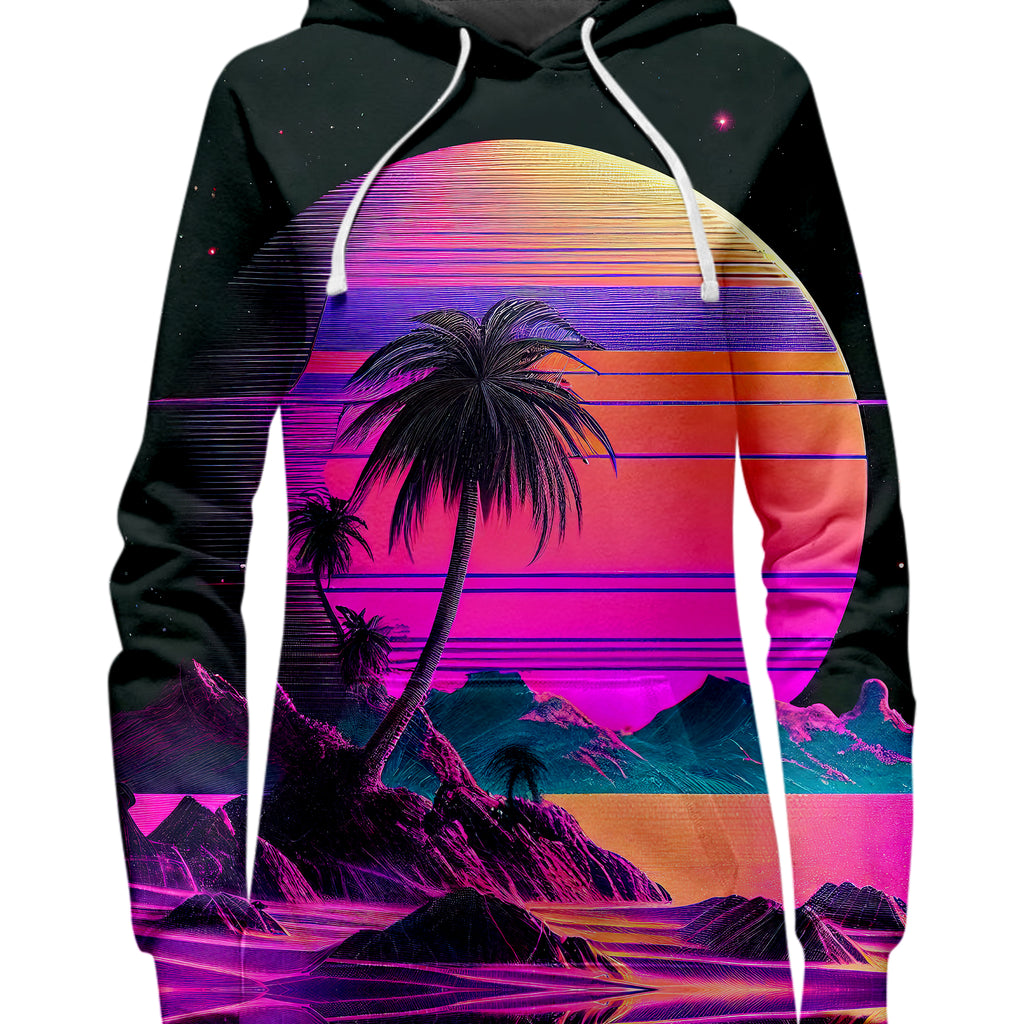 Vaporwave Solar System Hoodie Dress, iEDM, | iEDM