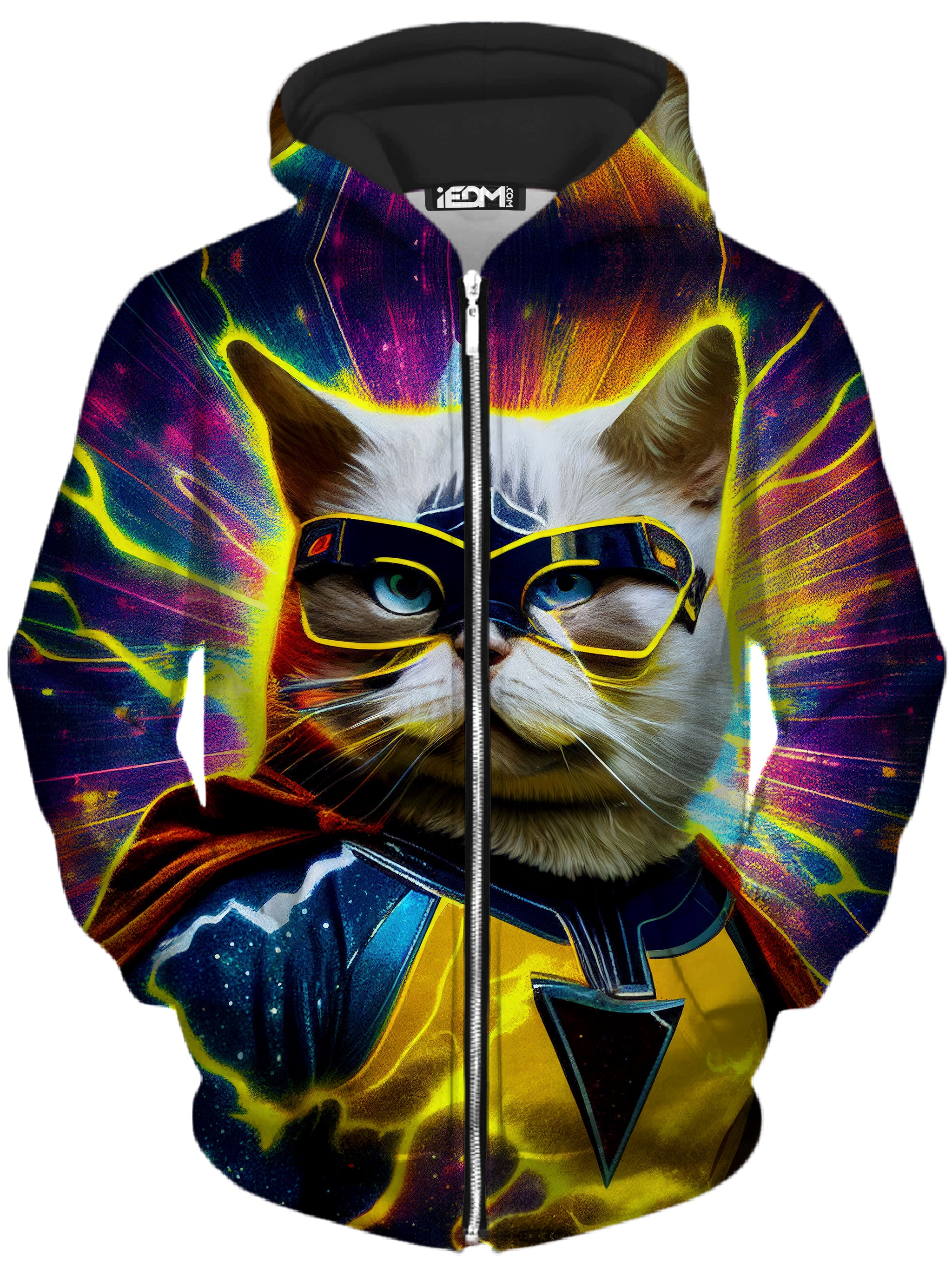 Zip up 2024 cat hoodie