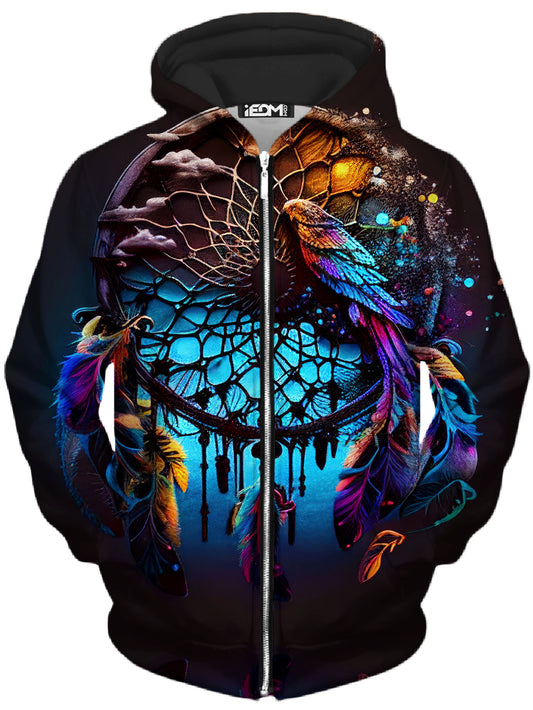Dreamcatcher 02 Unisex Zip-Up Hoodie, iEDM, | iEDM